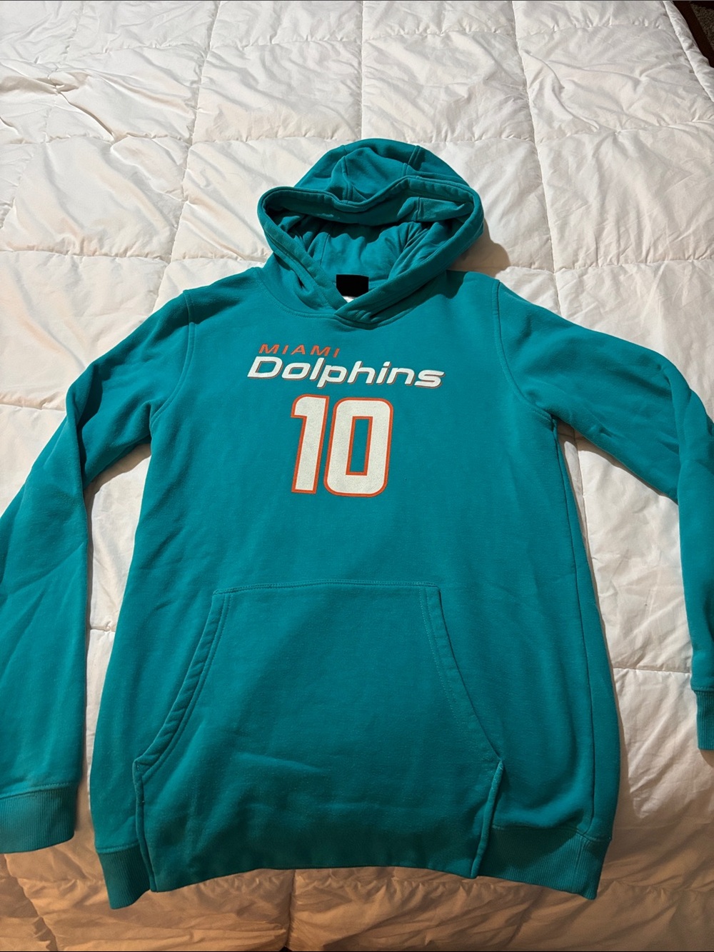Miami Dolphins Teal Hoodie Sweatshirt - #10 Graphic